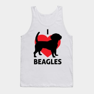 I Love Beagles - Dog Lover Dogs Tank Top